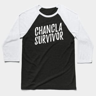 Chancla Survivor Baseball T-Shirt